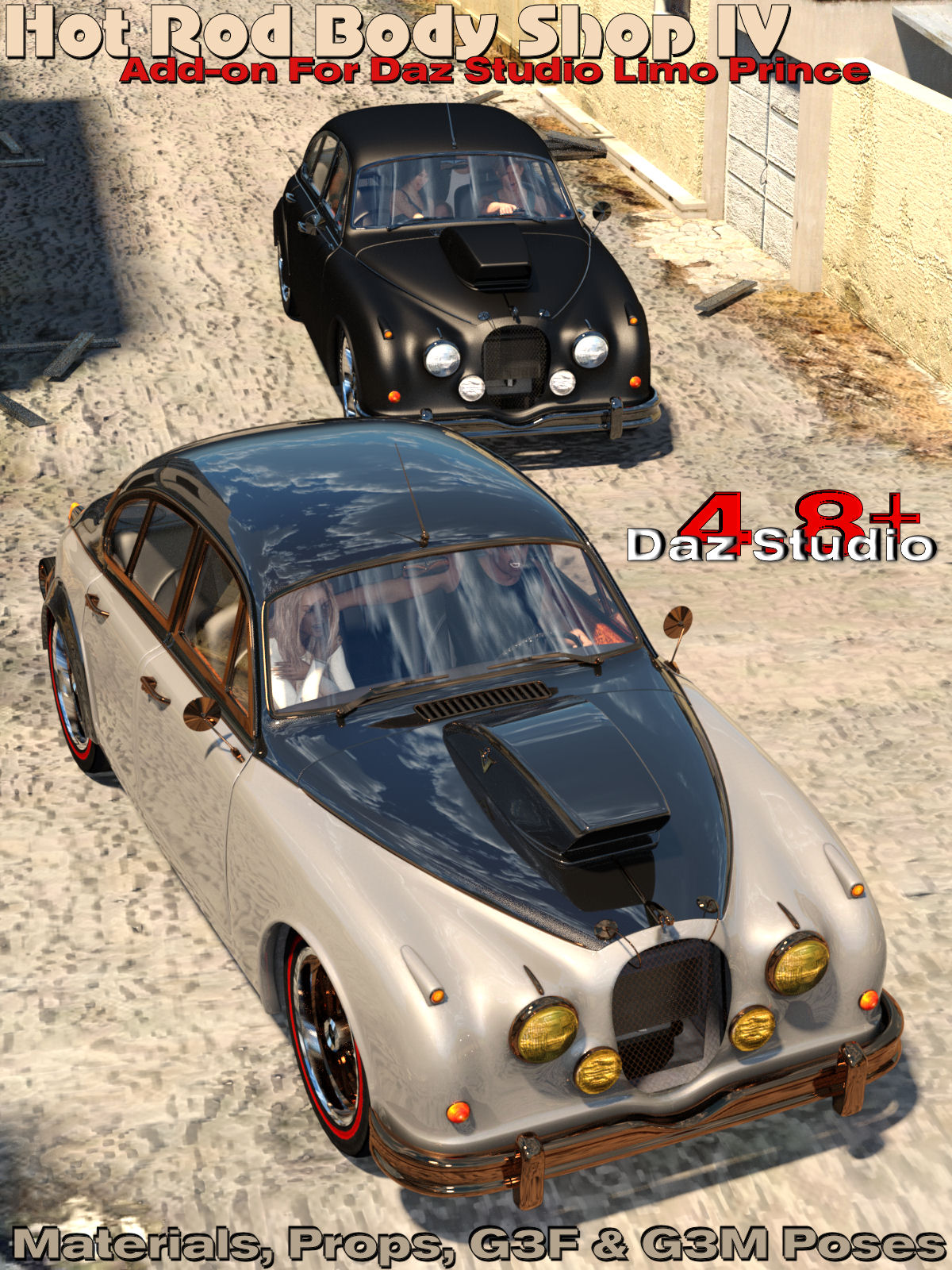 Hot Rod Body Shop Series 4 for Daz Studio Limousine Prince by N/A