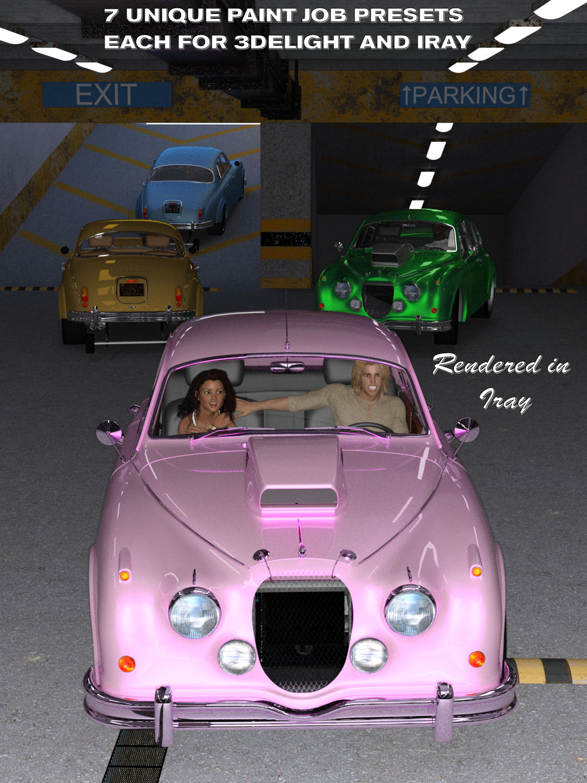 Hot Rod Body Shop Series 4 for Daz Studio Limousine Prince by N/A