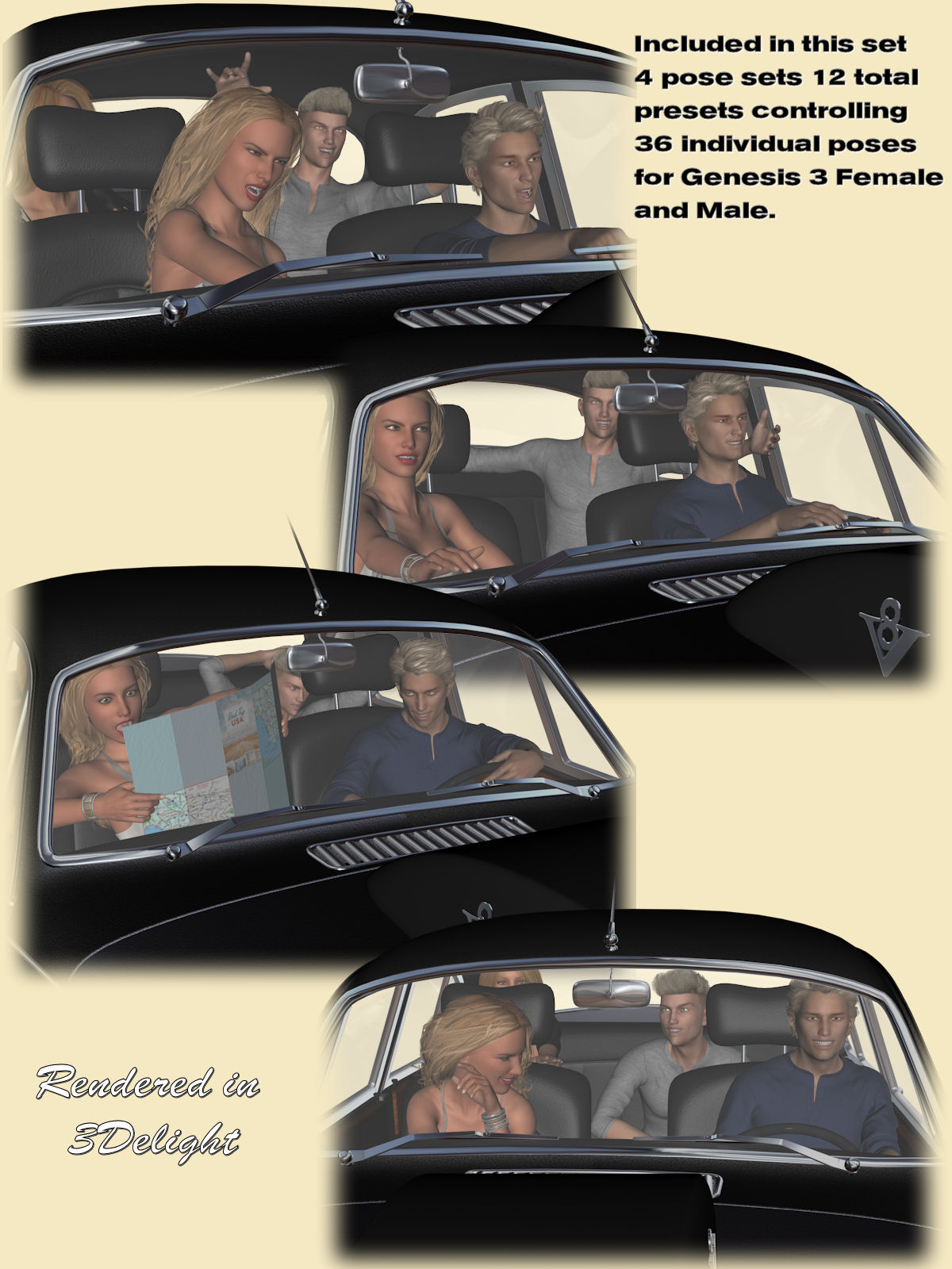 Hot Rod Body Shop Series 4 for Daz Studio Limousine Prince by N/A