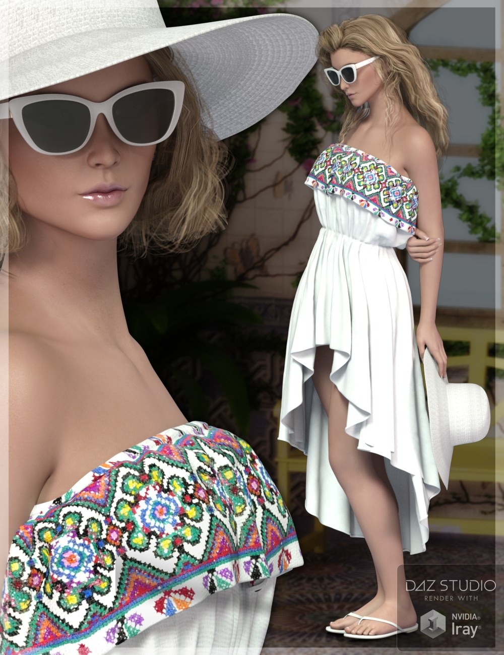 7th Ave: HC Beach Dress by N/A