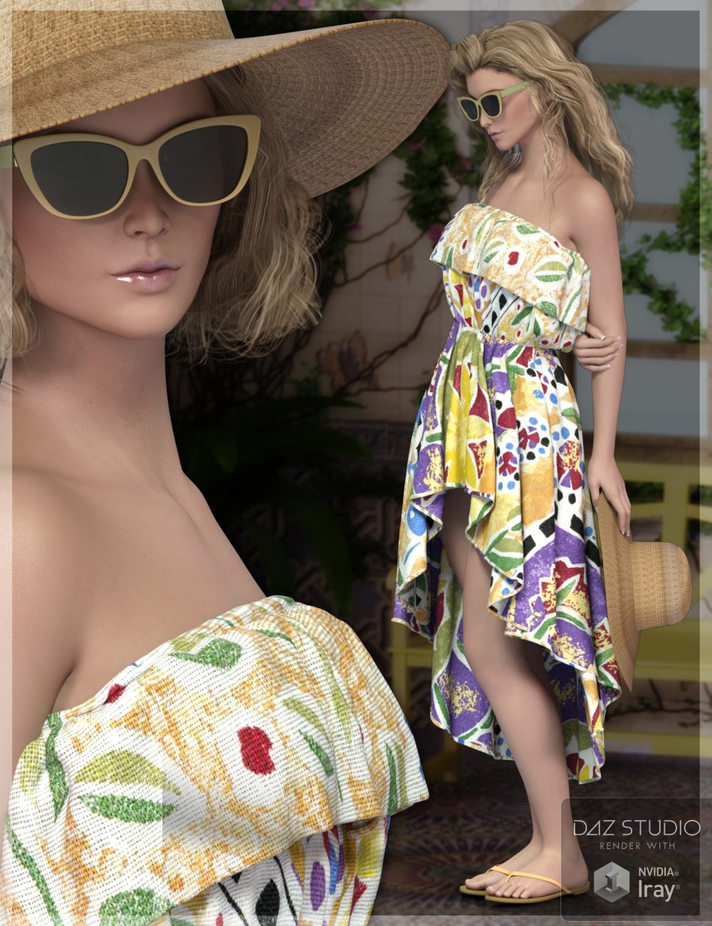 7th Ave: HC Beach Dress by N/A