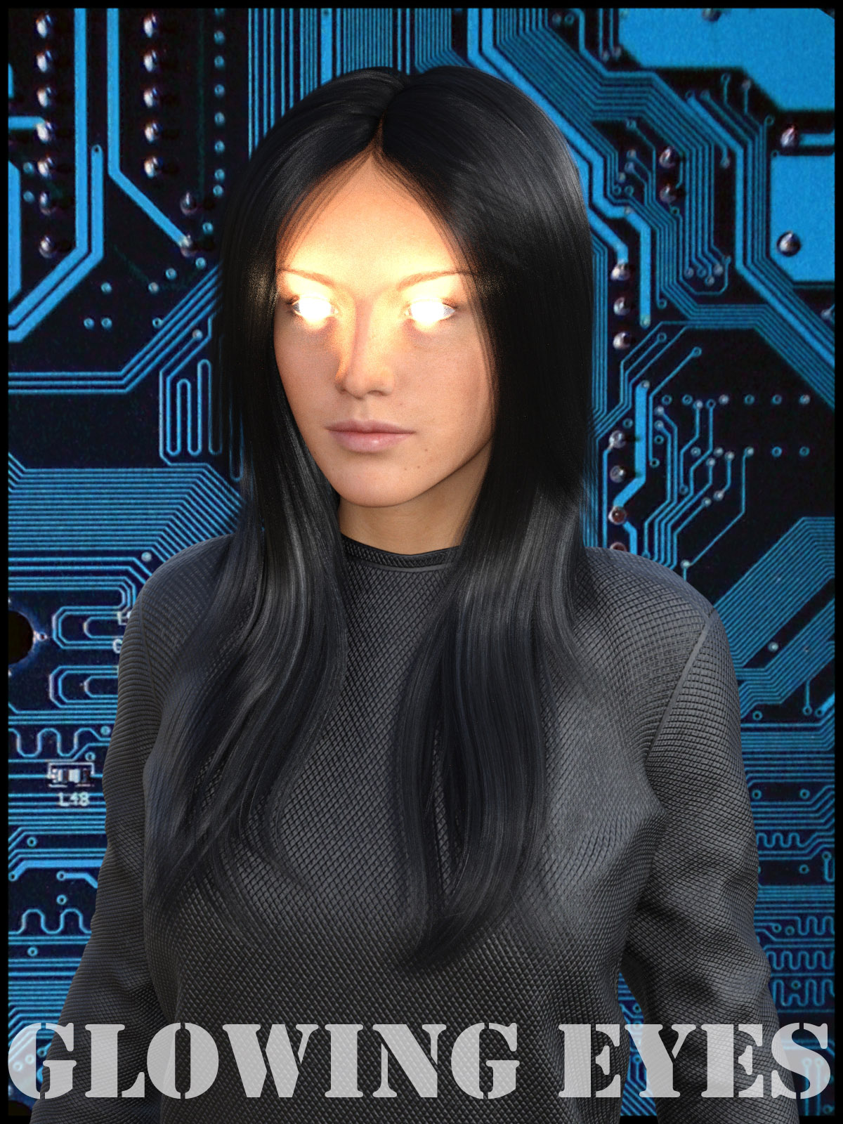 Glowing Eyes for Genesis 3 Female(s) by N/A