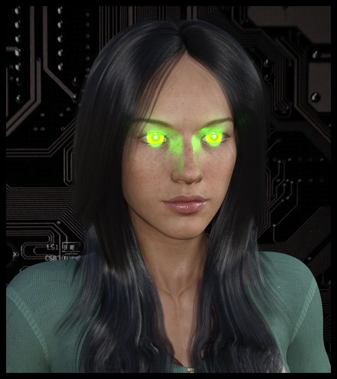 Glowing Eyes for Genesis 3 Female(s) by N/A