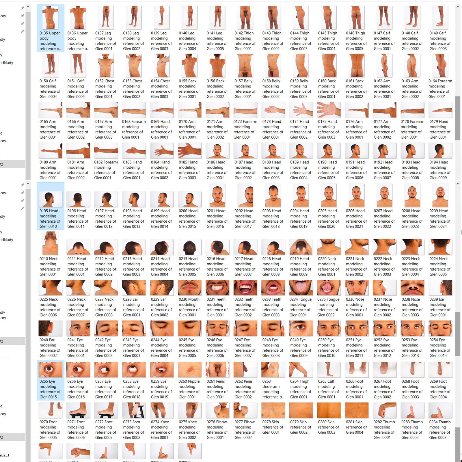 Glen: Nude Male Full Figure Photo References by N/A