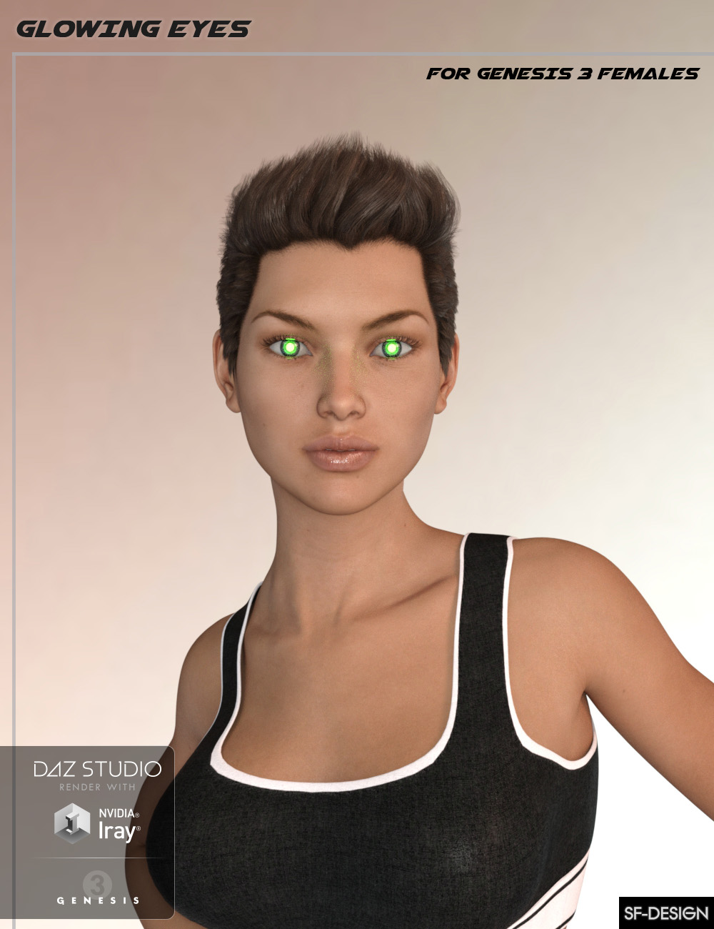 Glowing Eyes for Genesis 3 Females by N/A