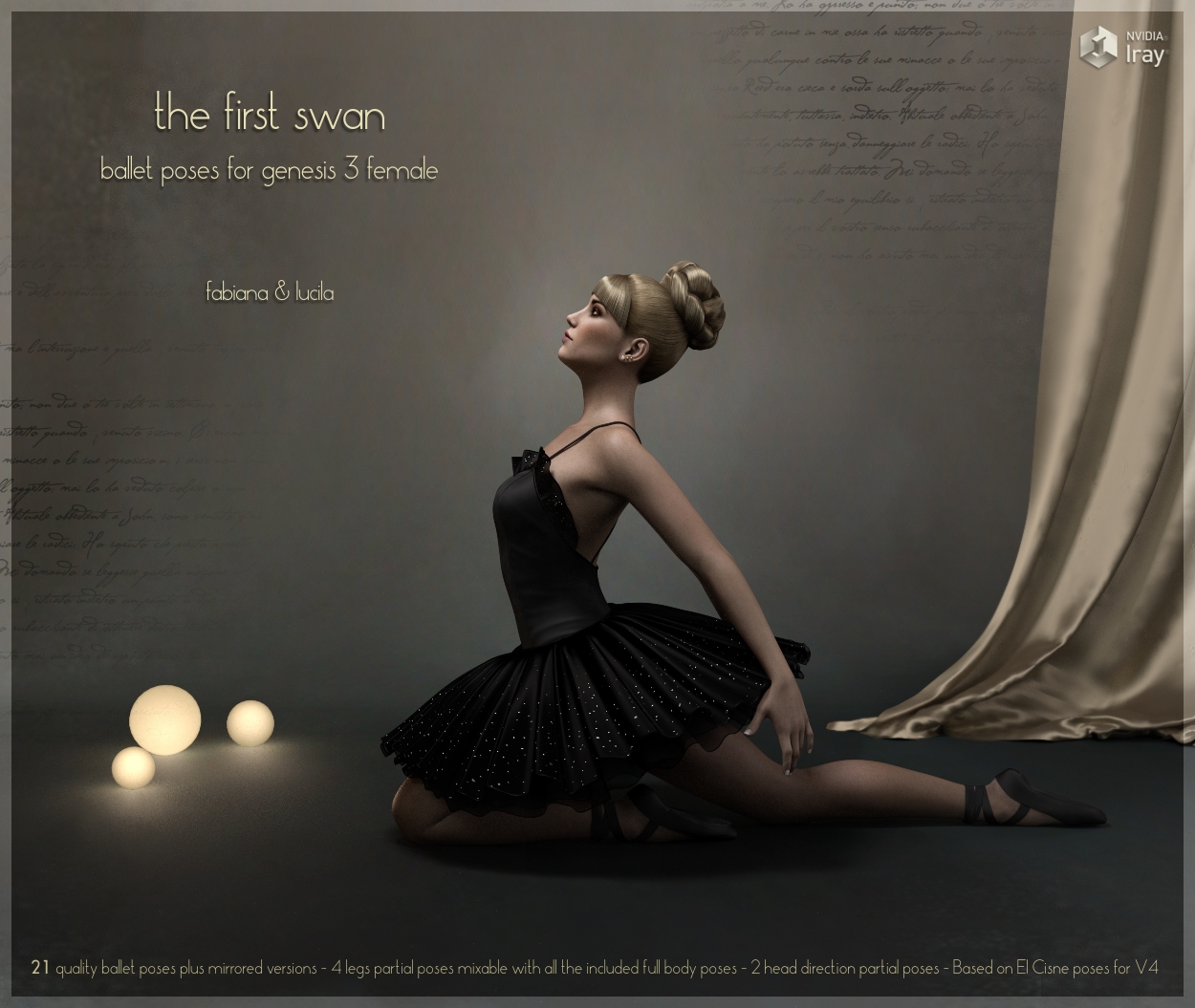 First Swan - Poses for the Genesis 3 Female by N/A
