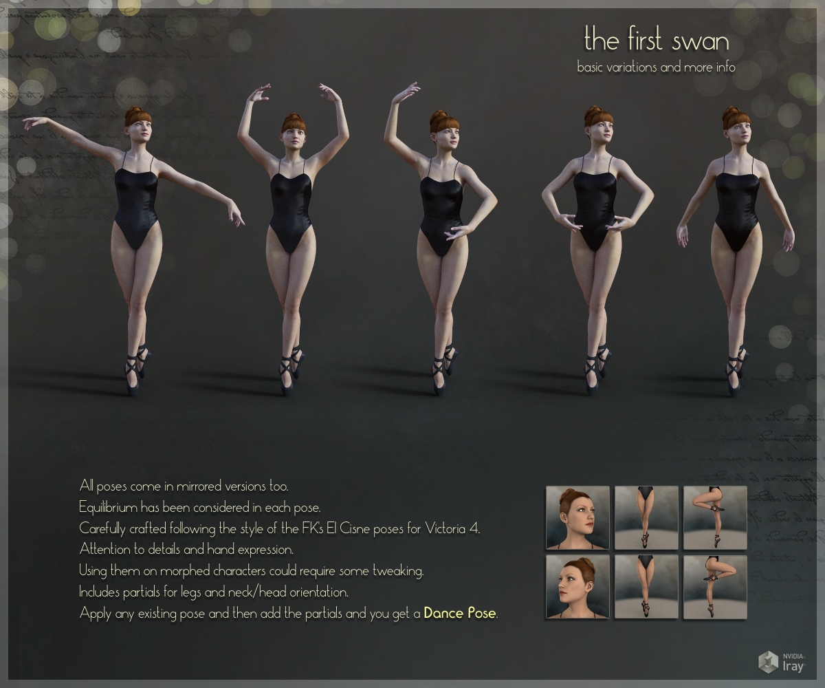 First Swan - Poses for the Genesis 3 Female by N/A