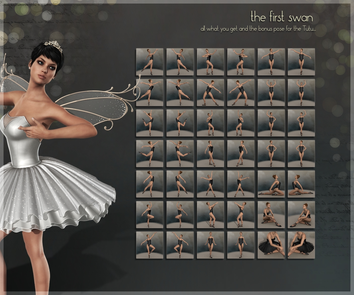 First Swan - Poses for the Genesis 3 Female by N/A
