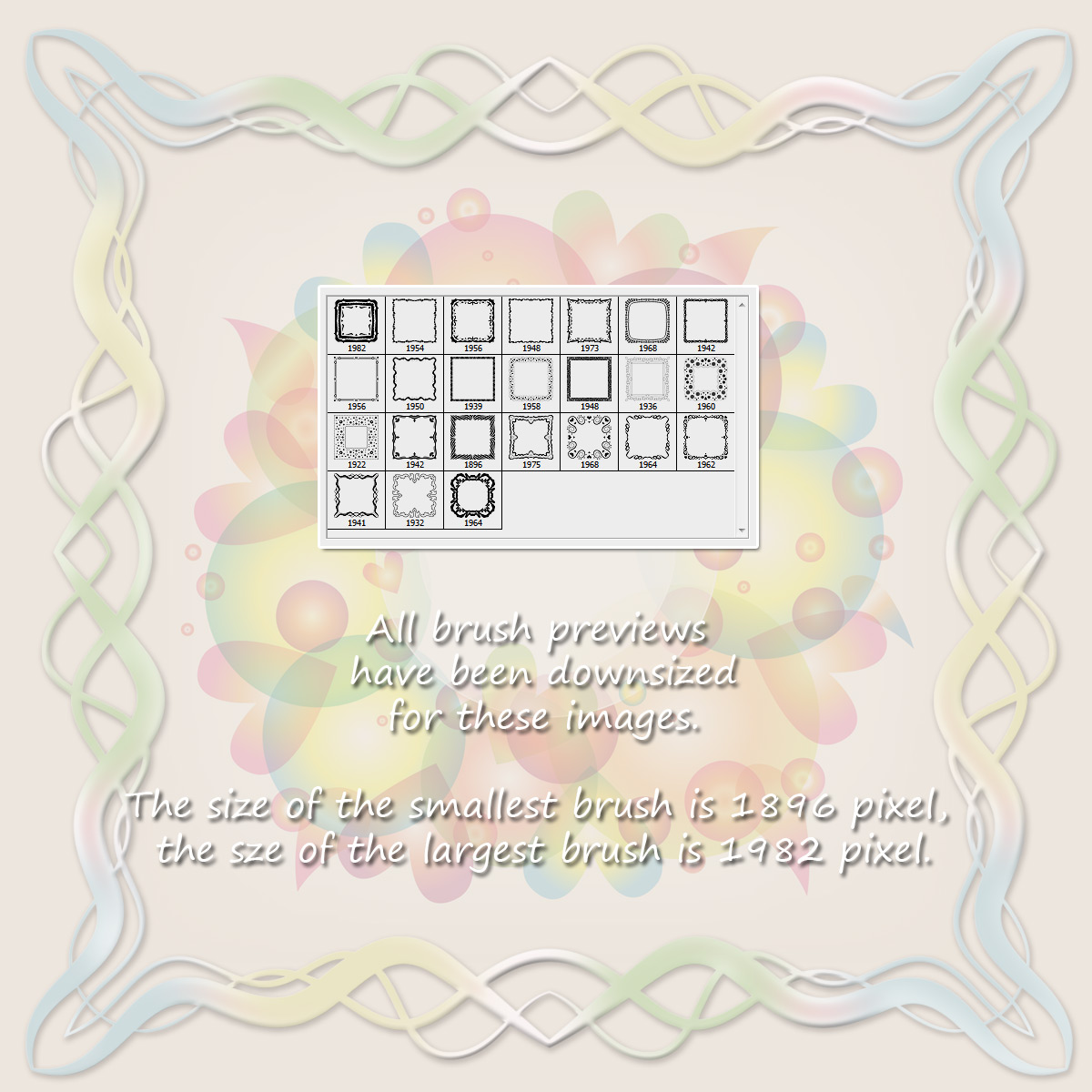 24 Frame Brushes and PNGs by N/A