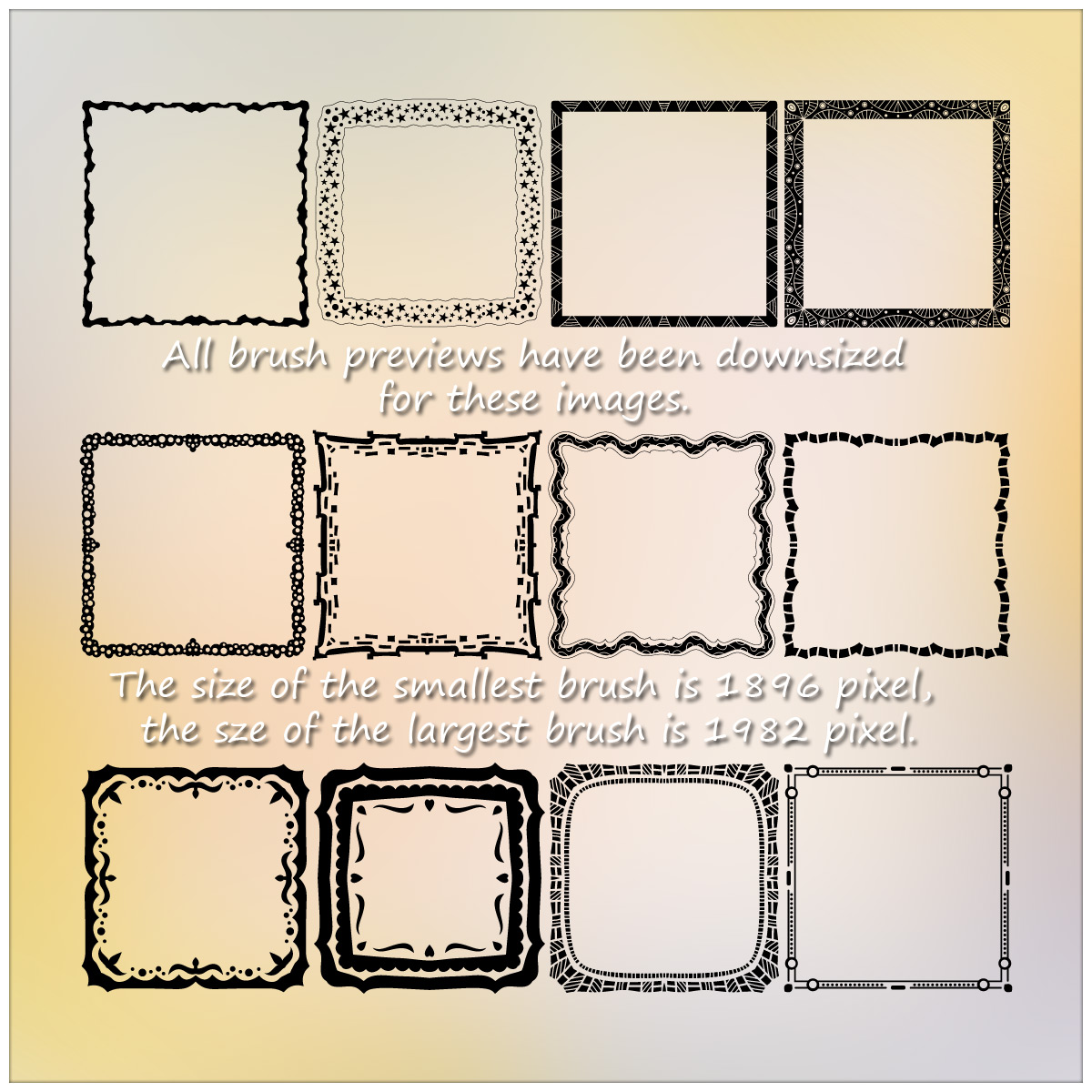 24 Frame Brushes and PNGs by N/A
