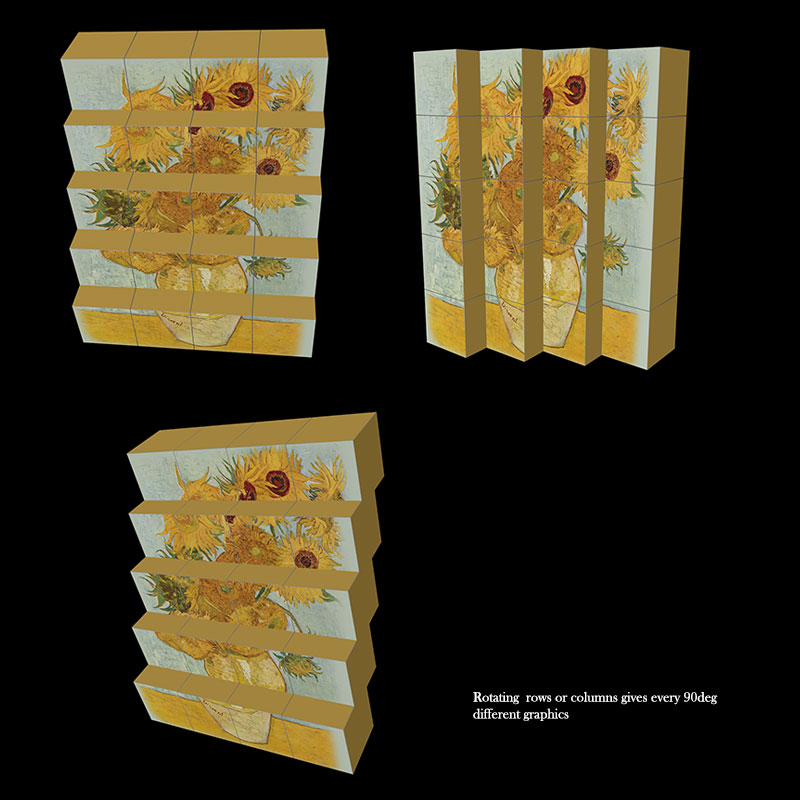 Cube Puzzle One Click Photo Change by N/A