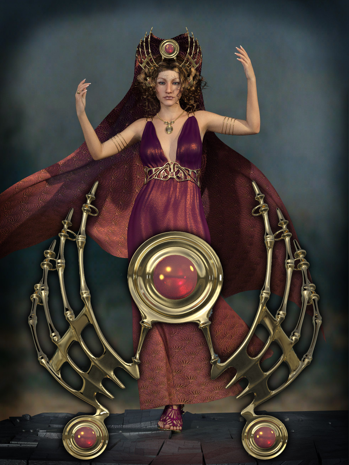 Drusilla Headdress for Genesis 3 Female by N/A