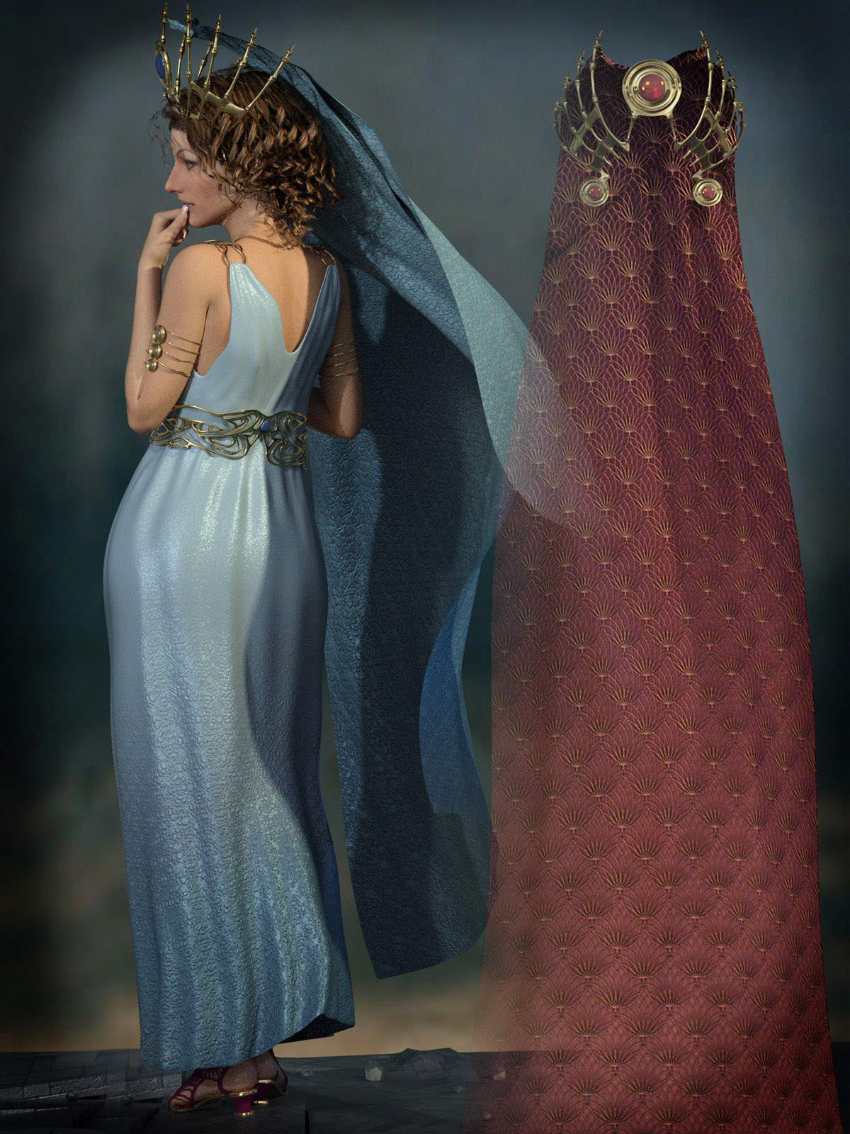 Drusilla Headdress for Genesis 3 Female by N/A