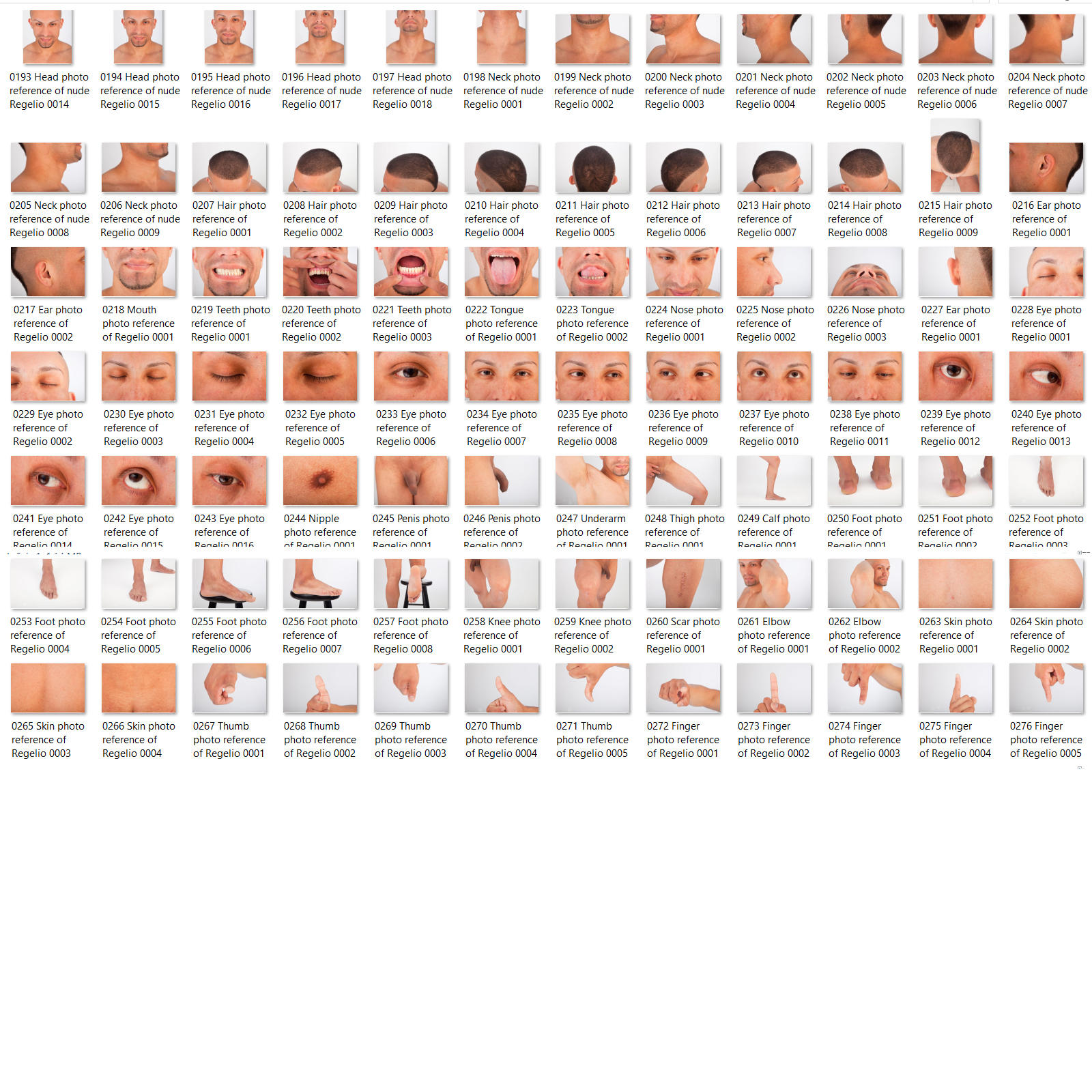 Regelio: Nude Male Full Figure Photo References by N/A
