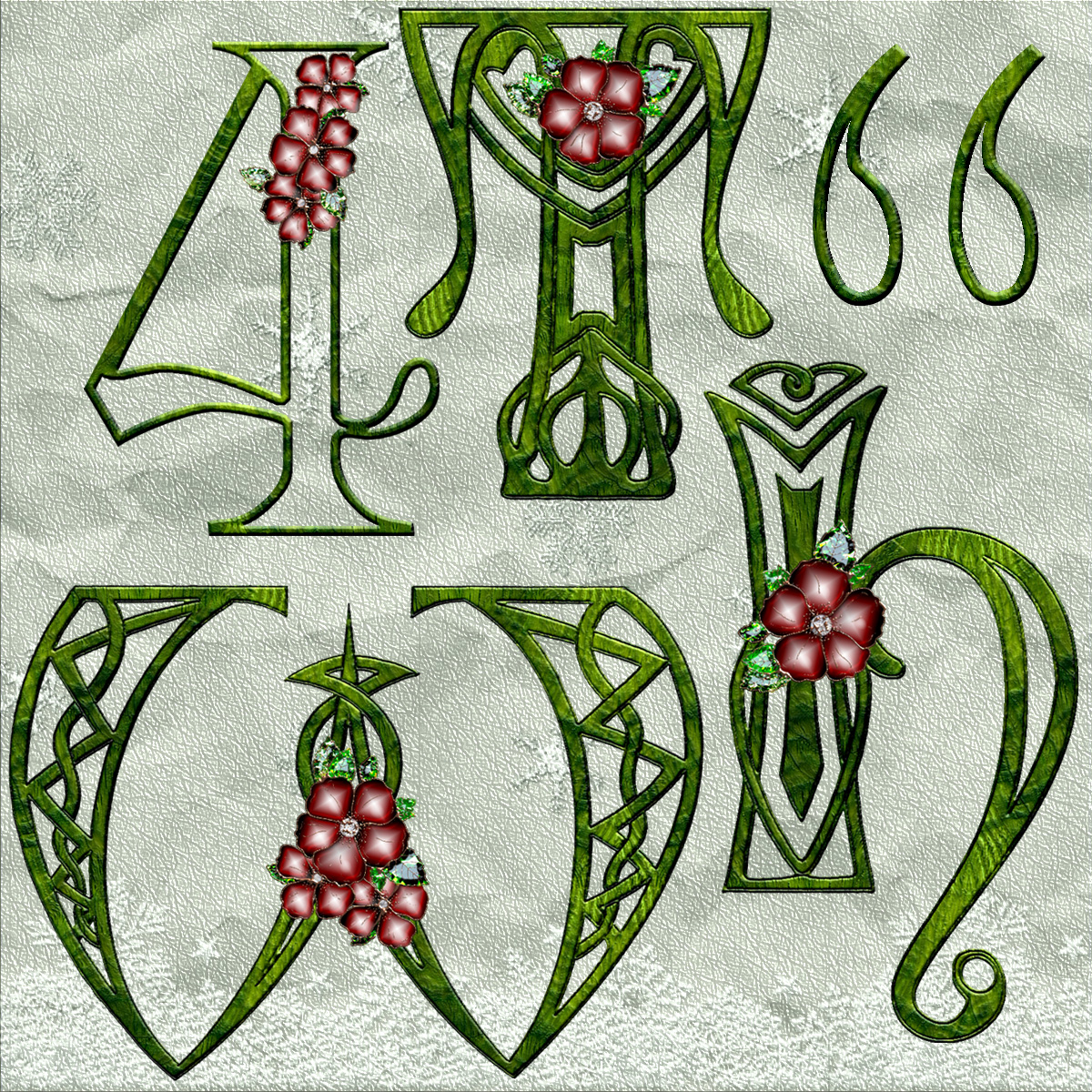 Harvest Moons Celtic Christmas Alphabet by N/A