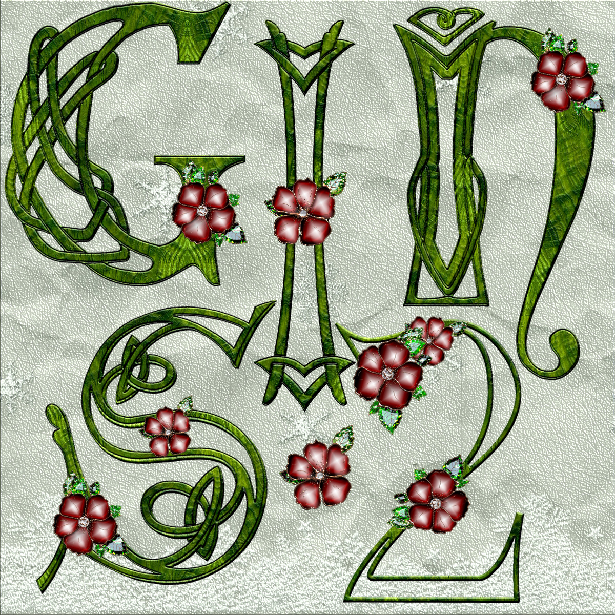 Harvest Moons Celtic Christmas Alphabet by N/A
