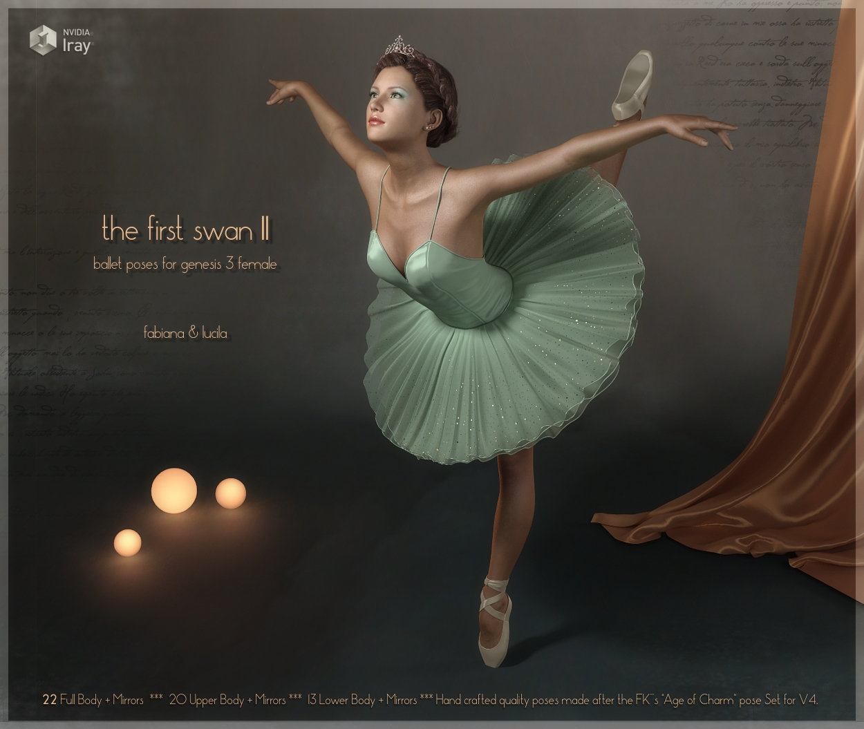 First Swan Two- Poses for the Genesis 3 Female by N/A