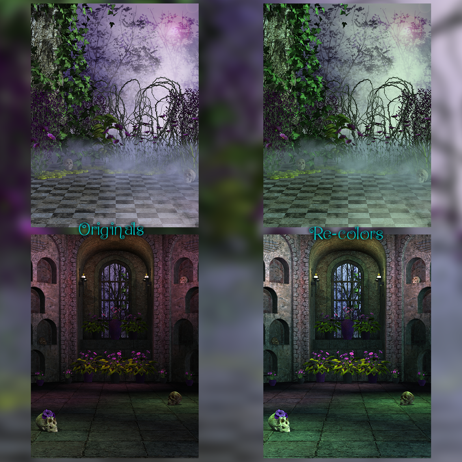 FB Gothic Dreams Backgrounds And Bonus by N/A