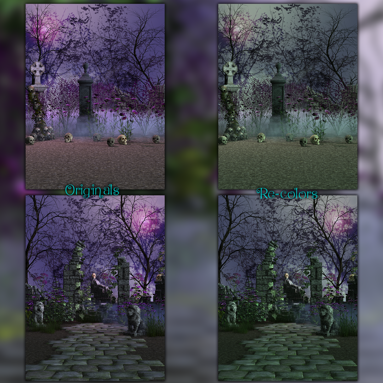 FB Gothic Dreams Backgrounds And Bonus by N/A