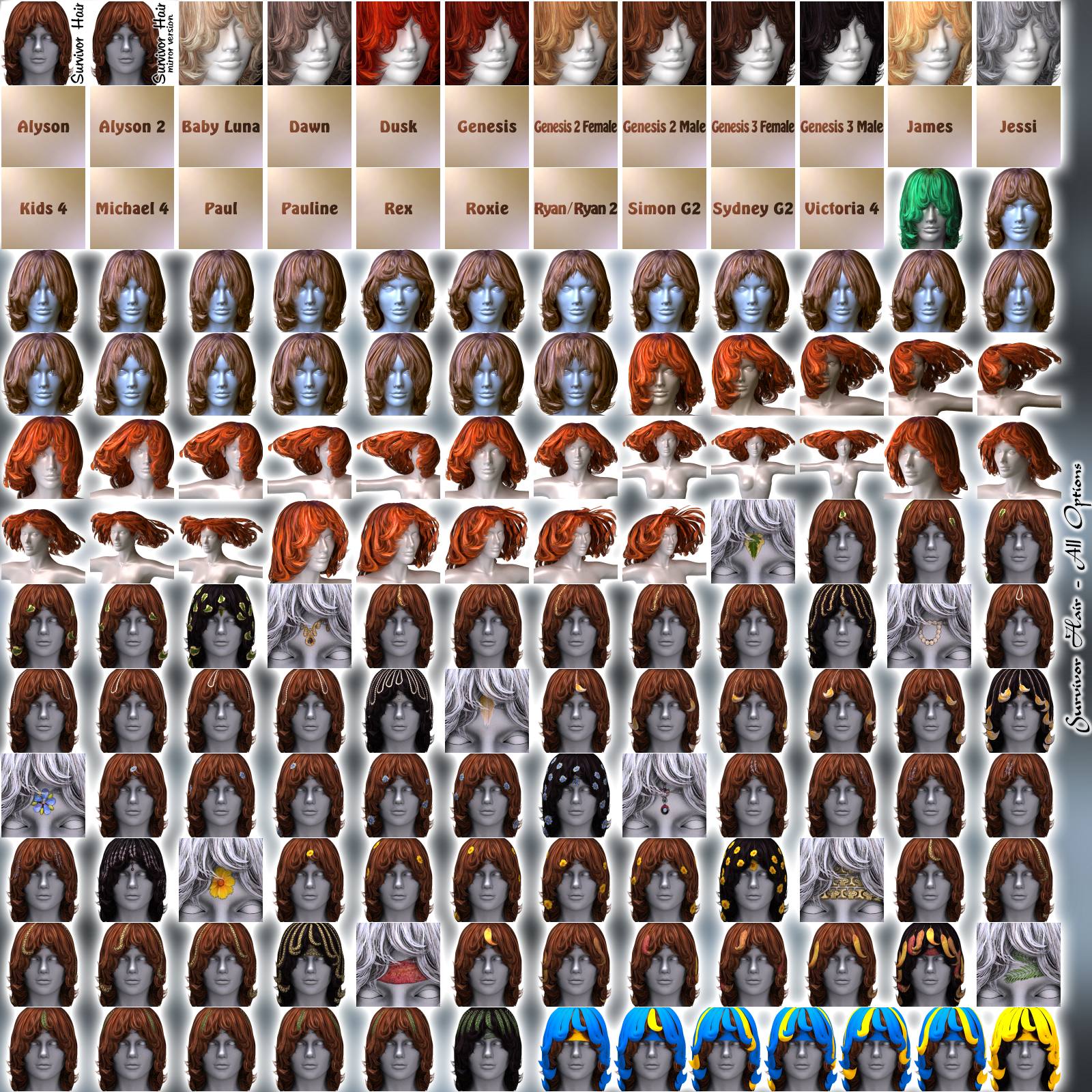 Survivor Hair by N/A