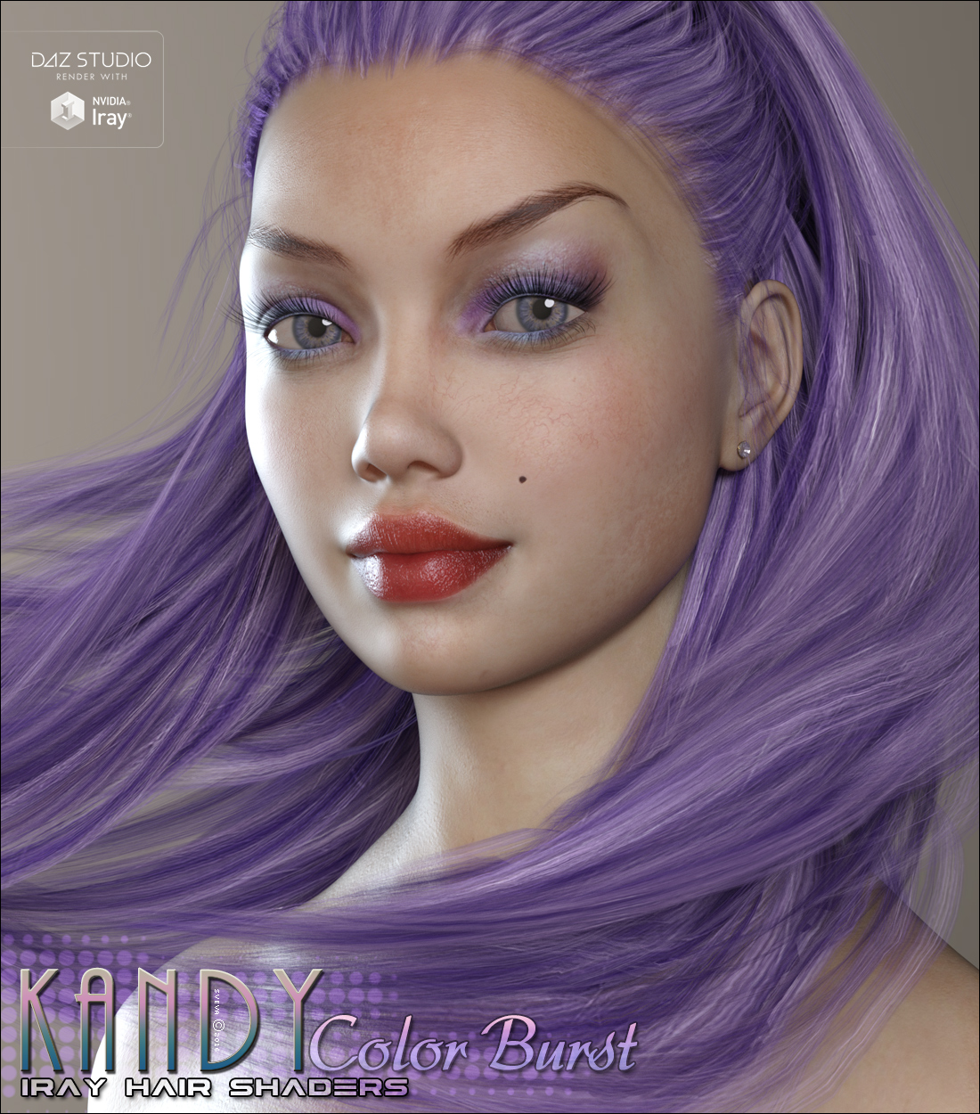 SV's Kandy Iray Color Burst Hair Shaders by N/A
