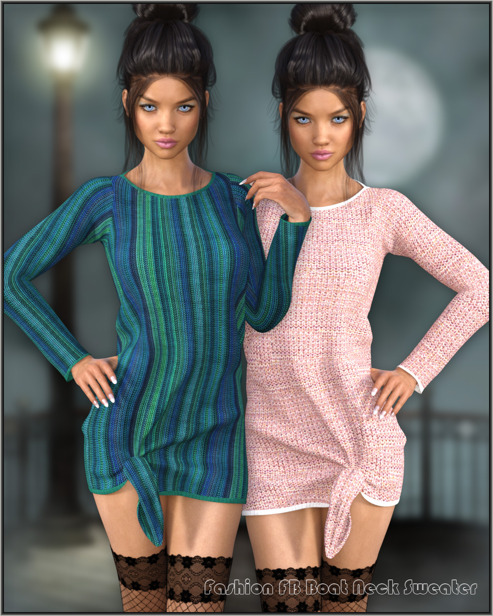 Fashion: FB Boat Neck Sweater by N/A