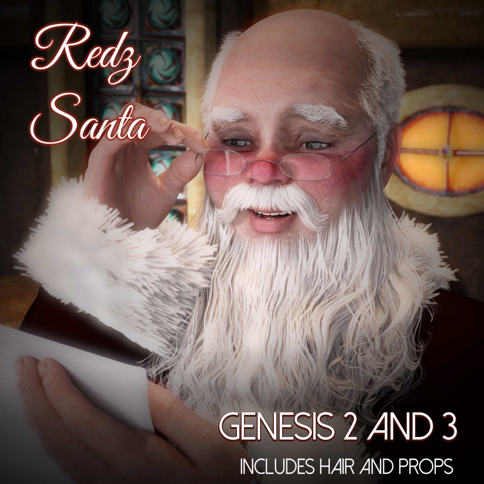Redz Santa Claus For Genesis 3 and Genesis 2 Male by N/A