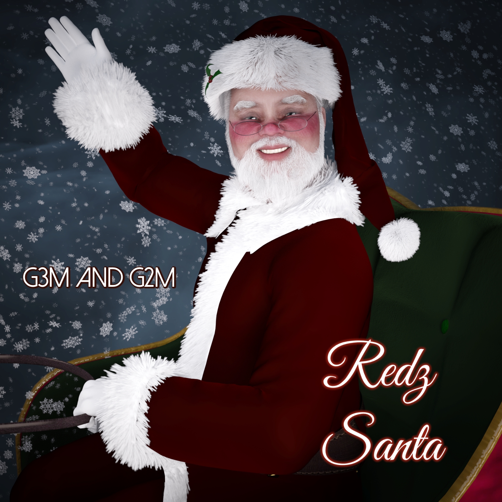 Redz Santa Claus For Genesis 3 and Genesis 2 Male by N/A