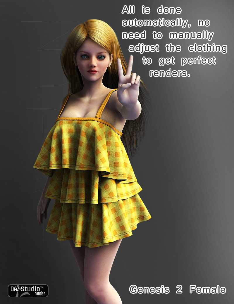 Dynamic Ruffle Dress by N/A