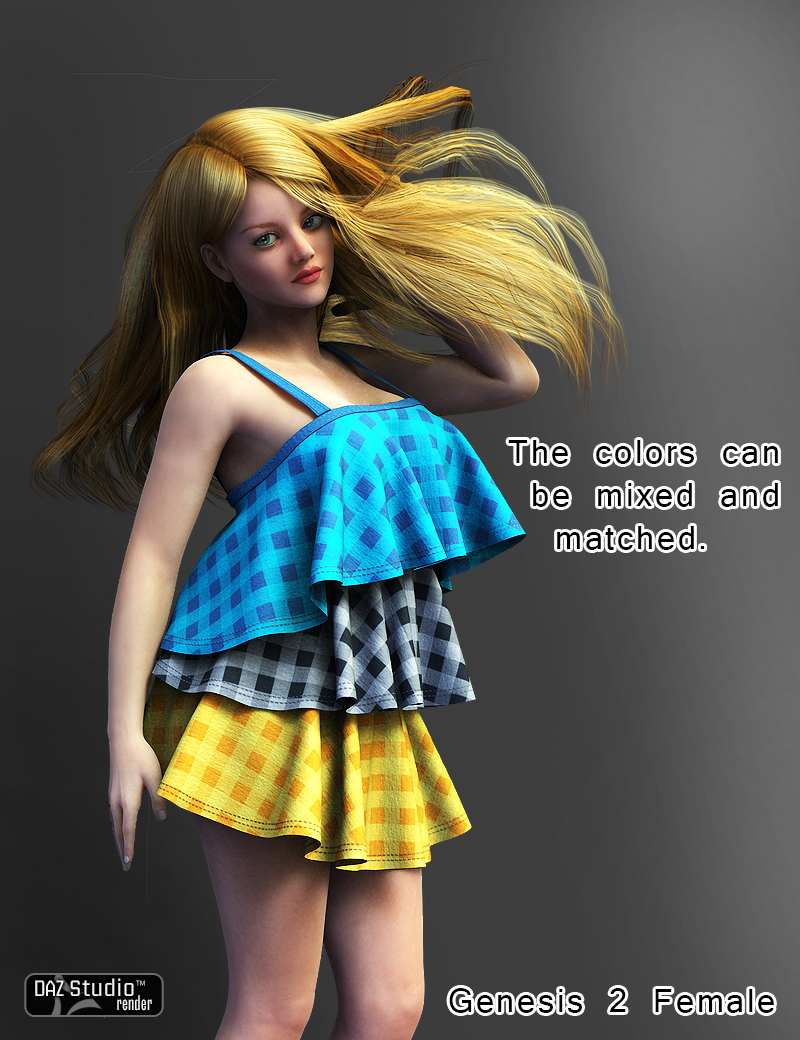 Dynamic Ruffle Dress by N/A