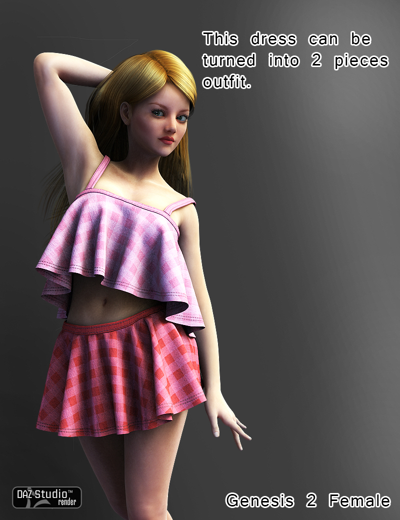 Dynamic Ruffle Dress by N/A