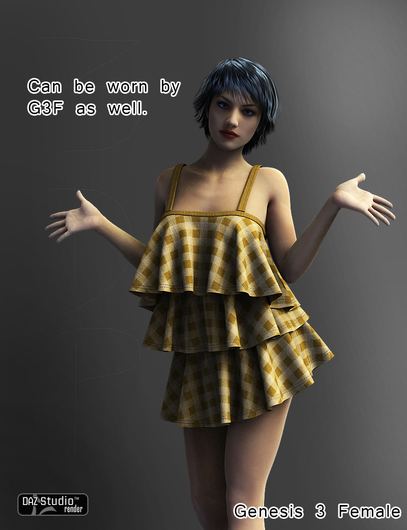 Dynamic Ruffle Dress by N/A