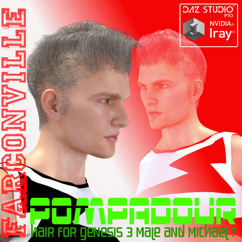 Pompadour Hair for G3M and M7 by N/A