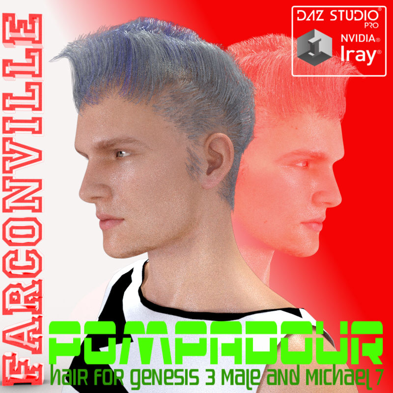 Pompadour Hair for G3M and M7 by N/A