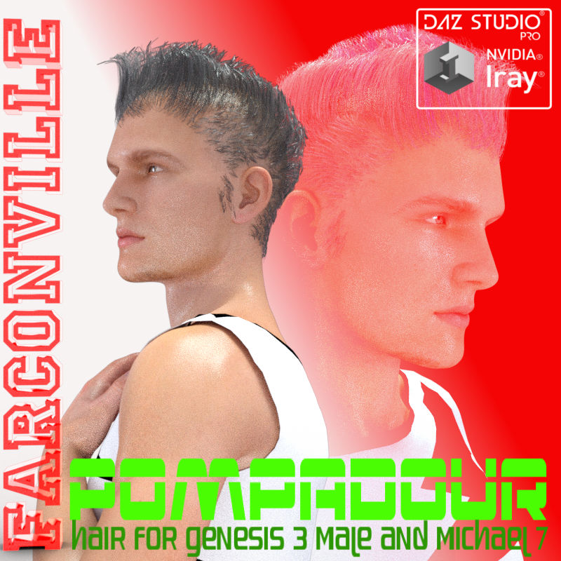 Pompadour Hair for G3M and M7 by N/A