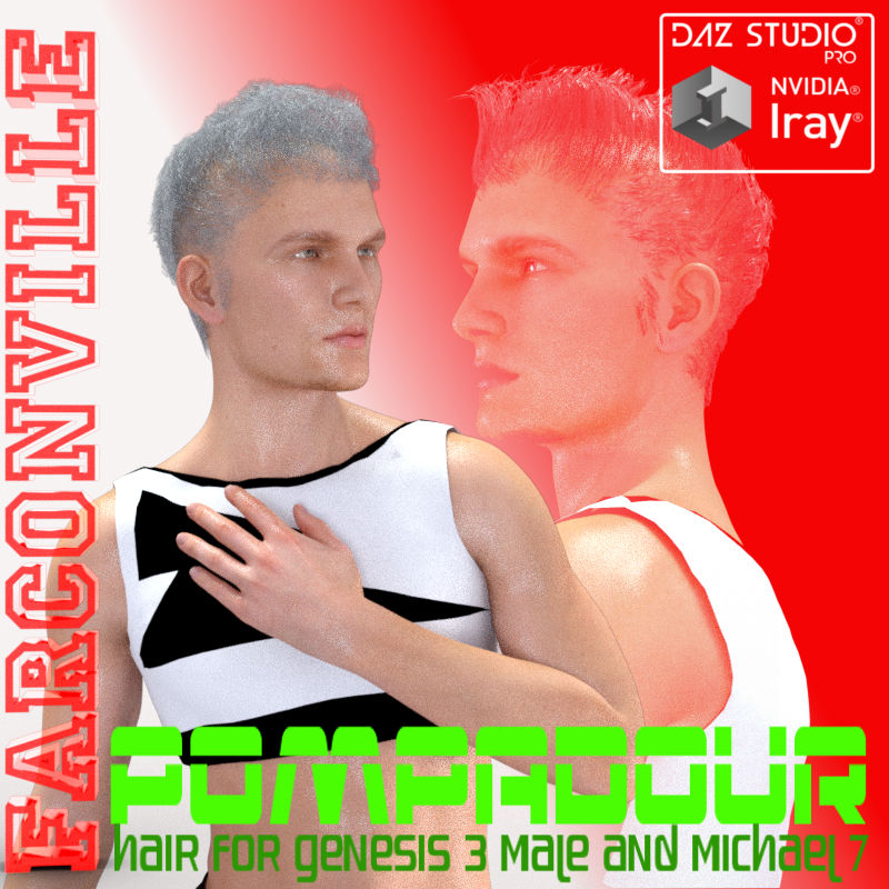 Pompadour Hair for G3M and M7 by N/A