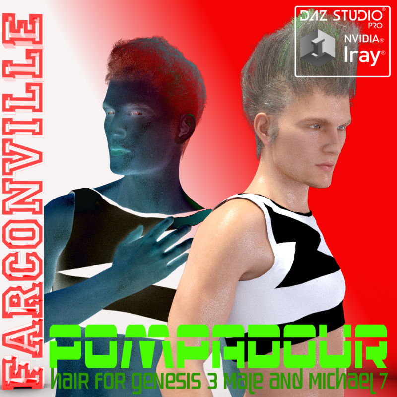 Pompadour Hair for G3M and M7 by N/A