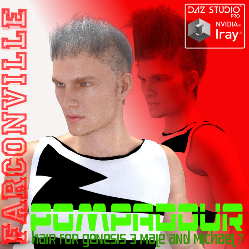 Pompadour Hair for G3M and M7 by N/A