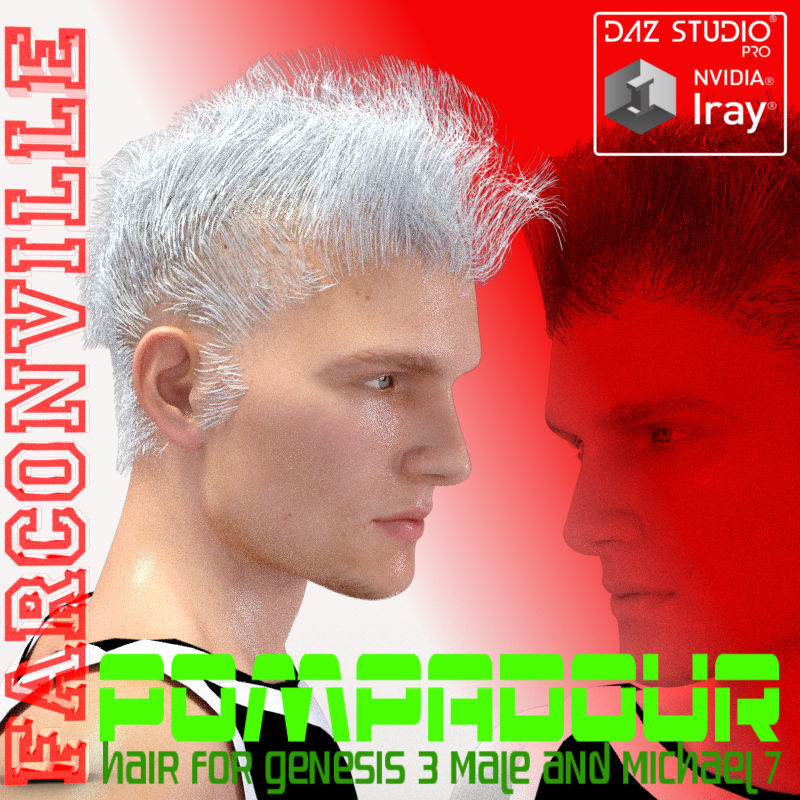 Pompadour Hair for G3M and M7 by N/A