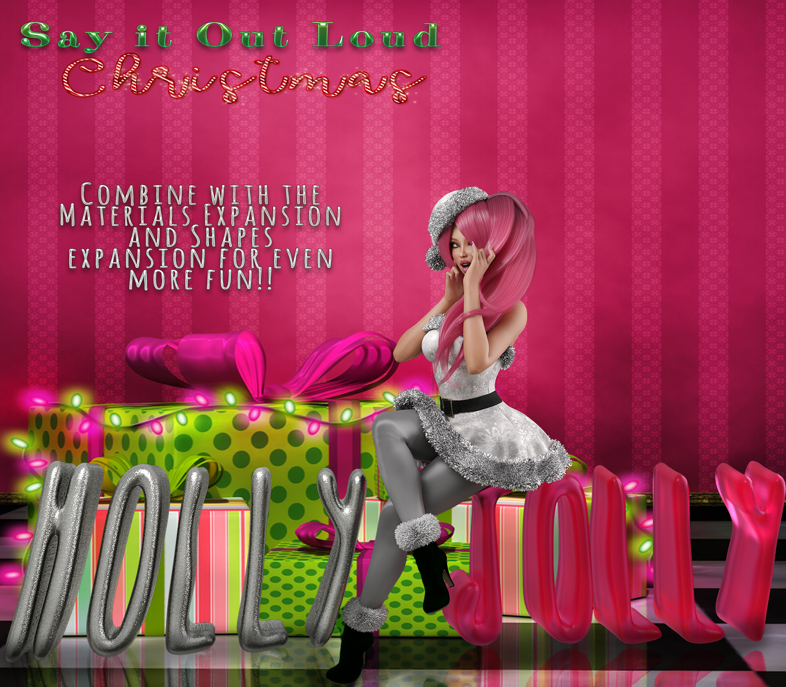 Say it Out Loud Christmas Props by N/A