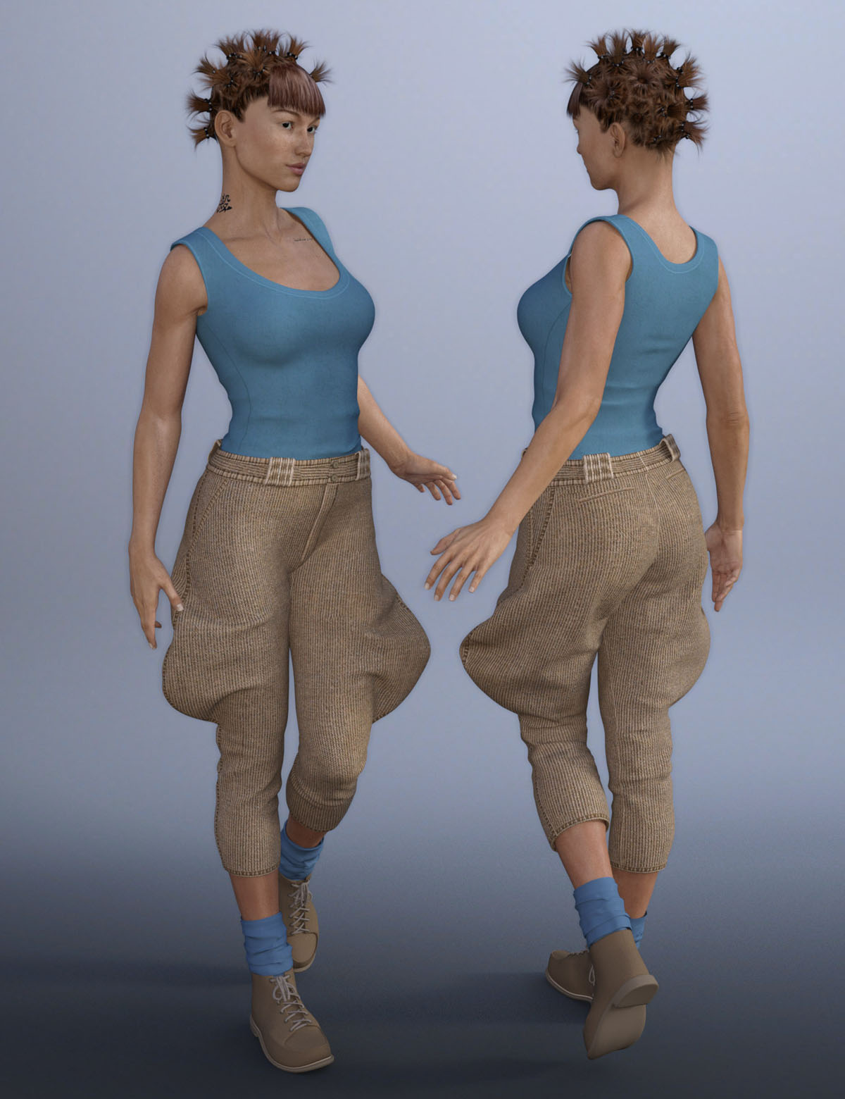 Jodhpur Clothes for Genesis 3 Female(s) by N/A