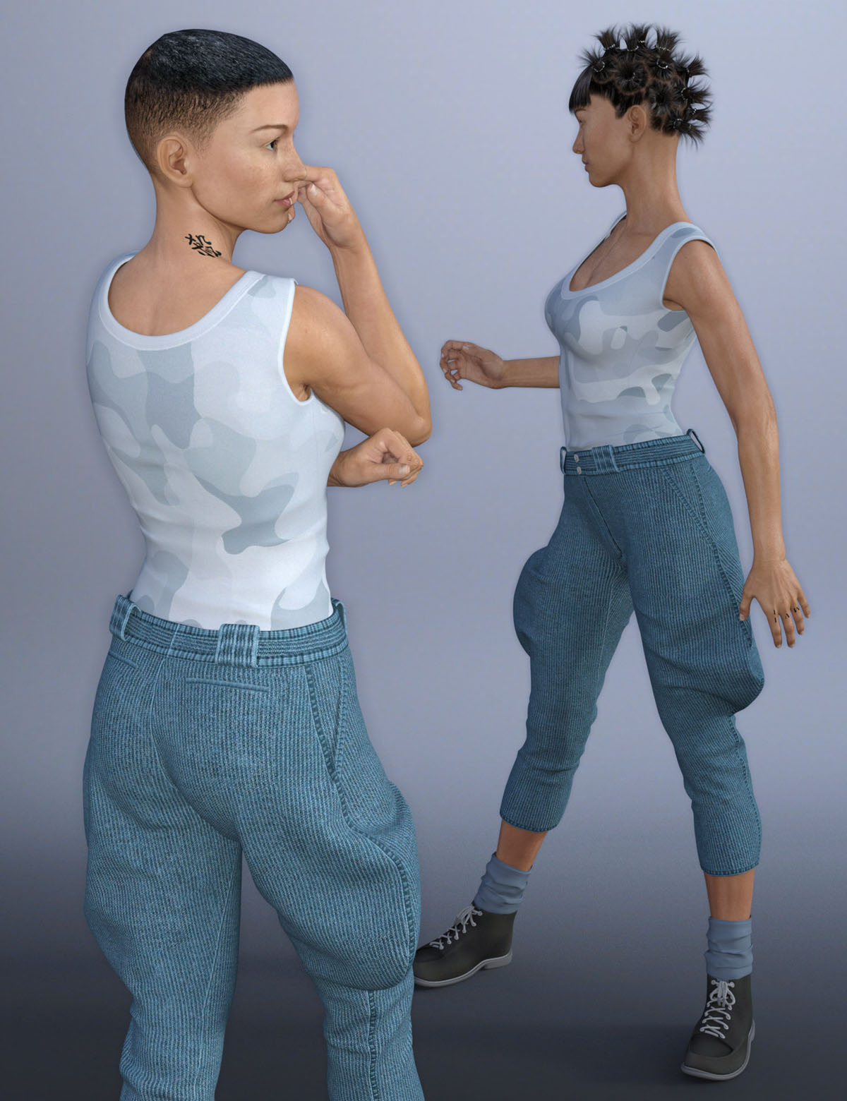 Jodhpur Clothes for Genesis 3 Female(s) by N/A