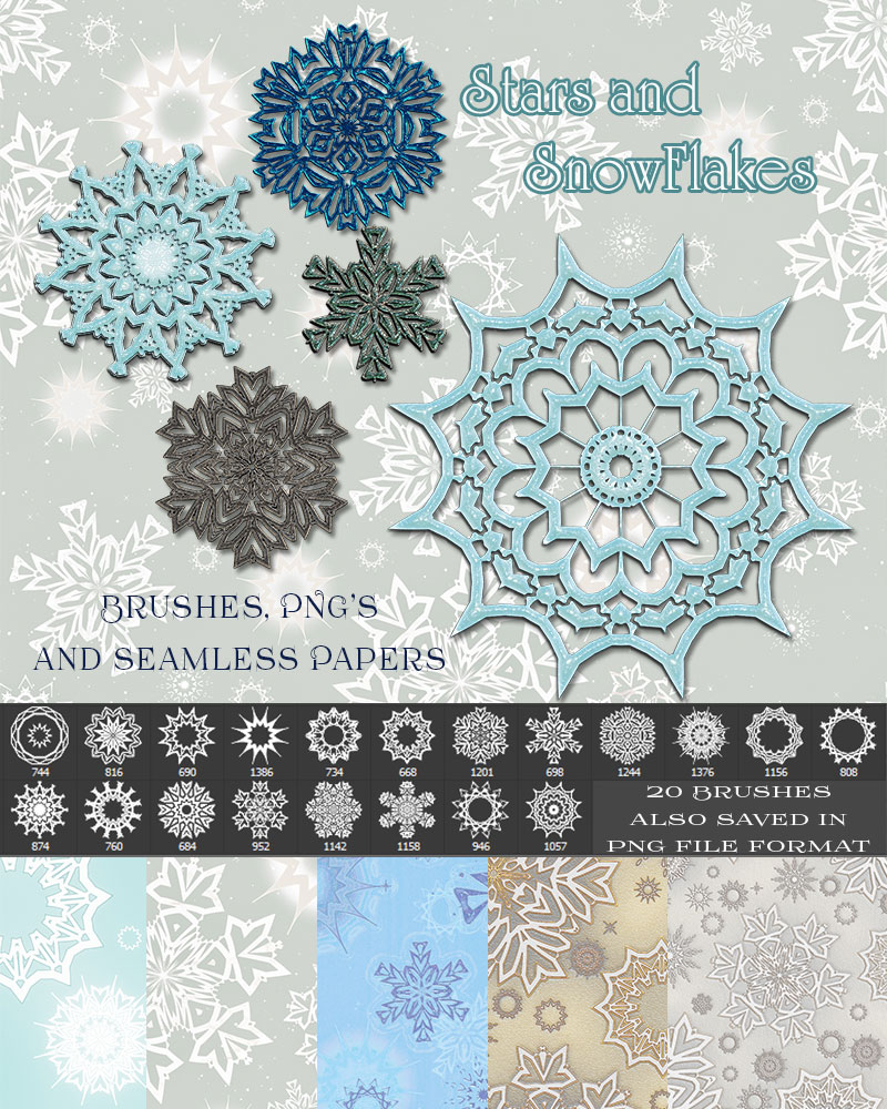 Star and Snowflakes by N/A