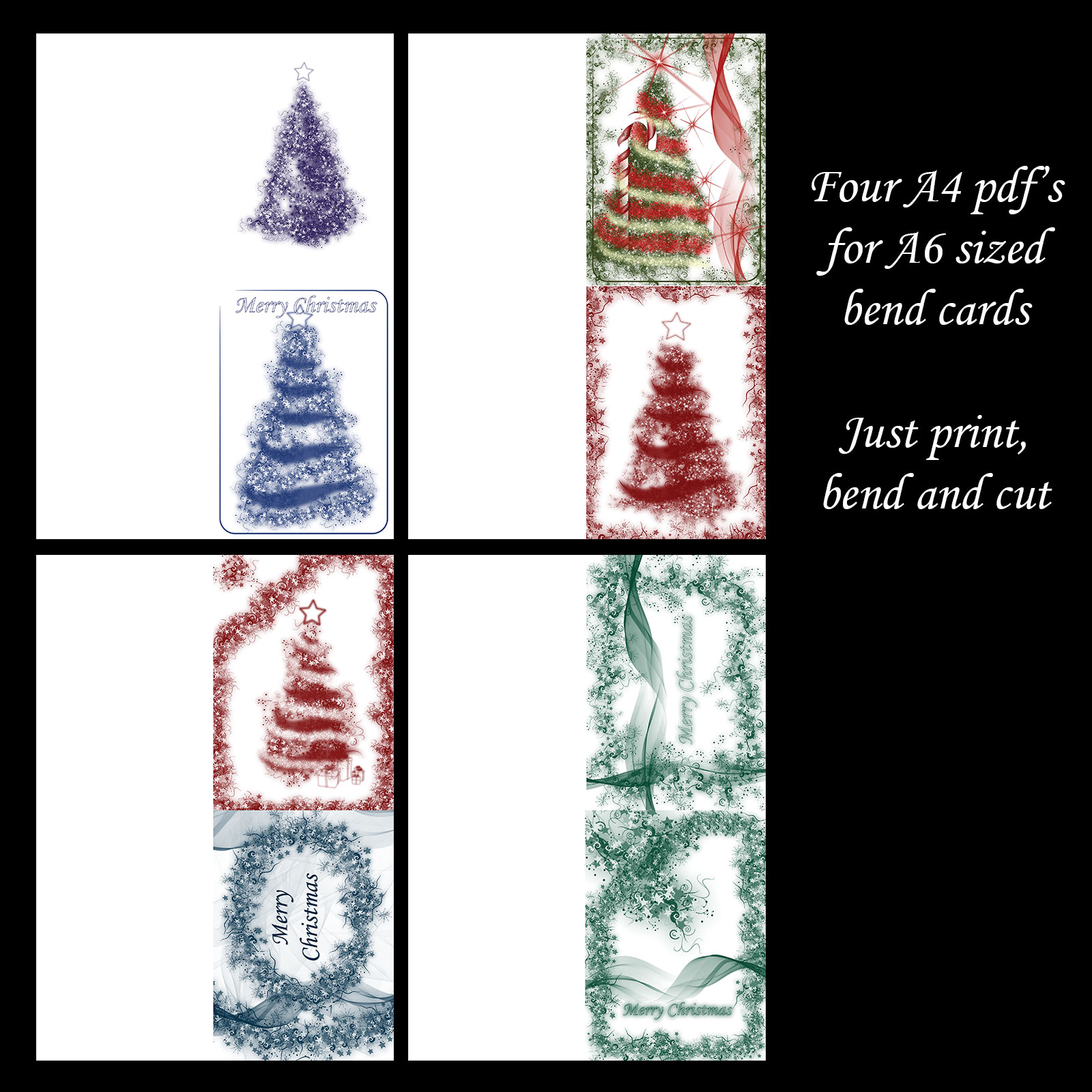 Abstract Christmas Cards by N/A