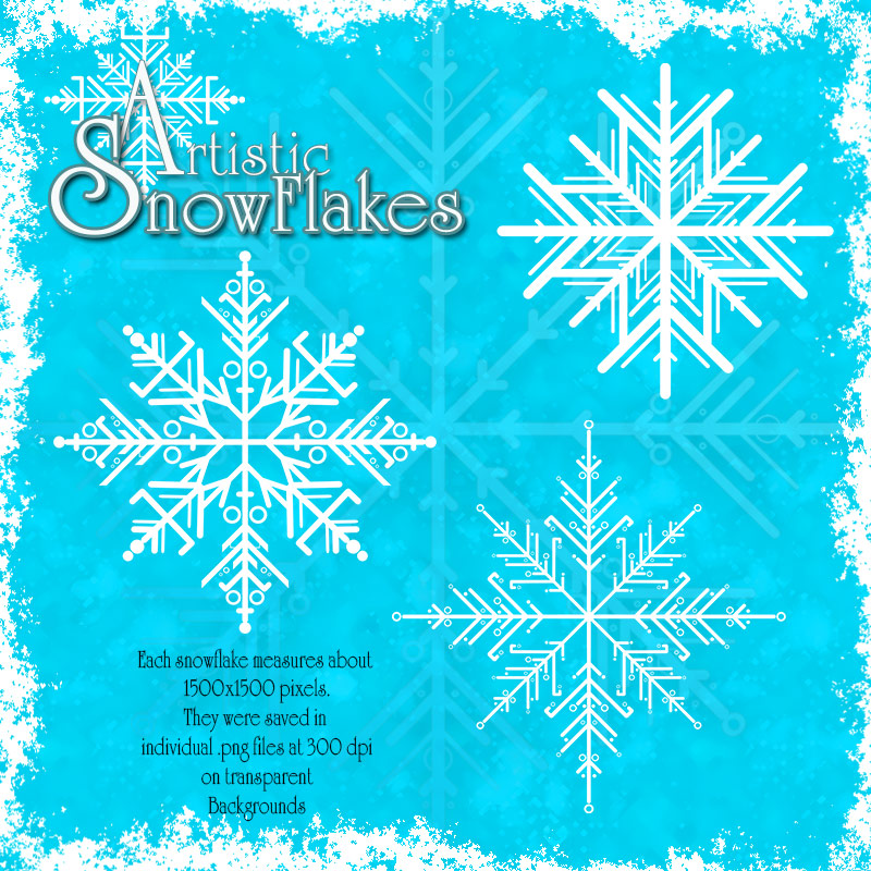 Artistic Snowflakes by N/A