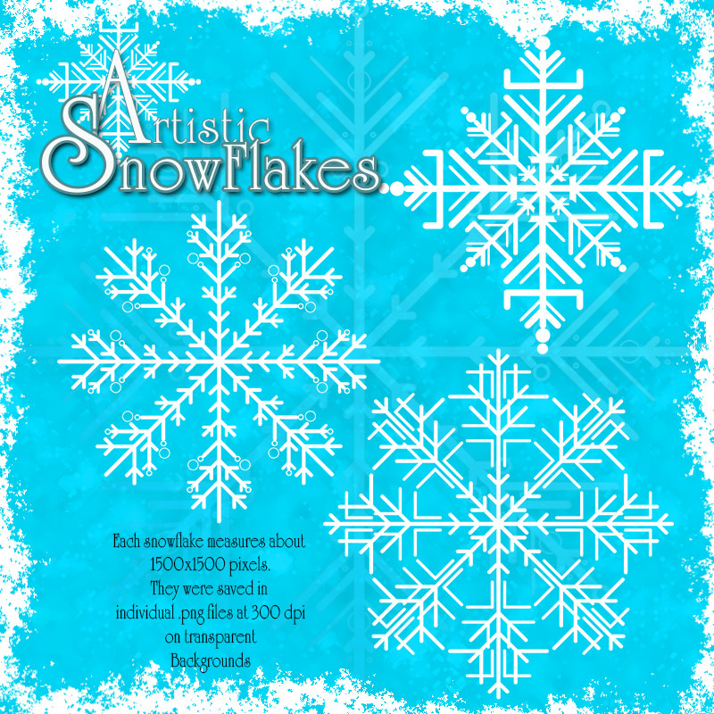 Artistic Snowflakes by N/A