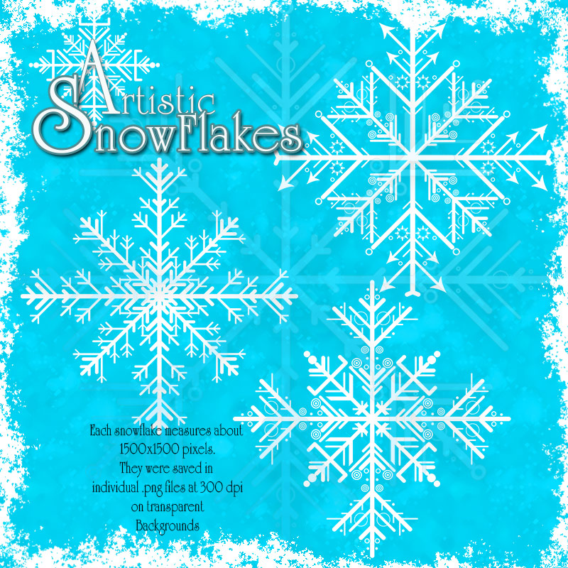 Artistic Snowflakes by N/A