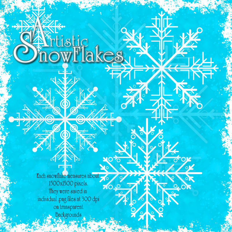 Artistic Snowflakes by N/A