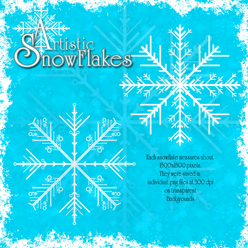 Artistic Snowflakes by N/A