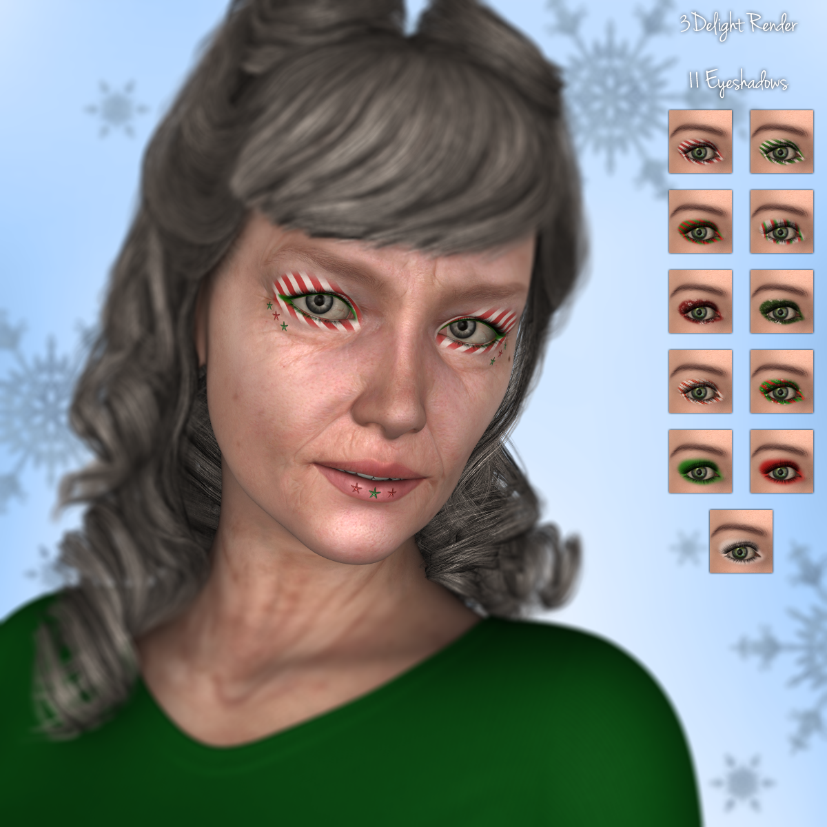 L.I.E. Genesis 3 Female Christmas Makeup by N/A